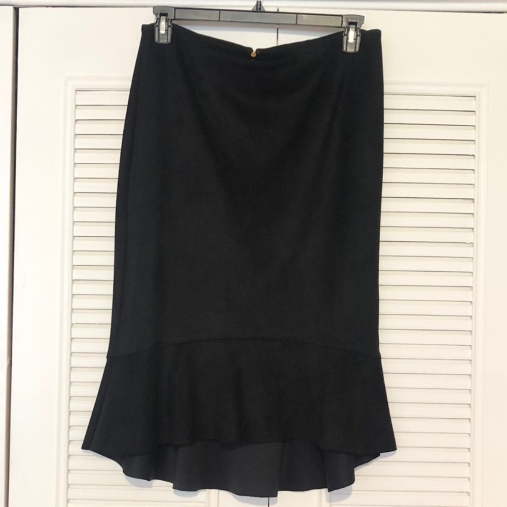 Thalia Sodi women suede black skirt